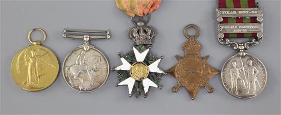 An India group of medals to Major K.L.W. MacKenzie, 62-Punjabis